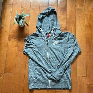 Nike Gray Zip Up Hoodie